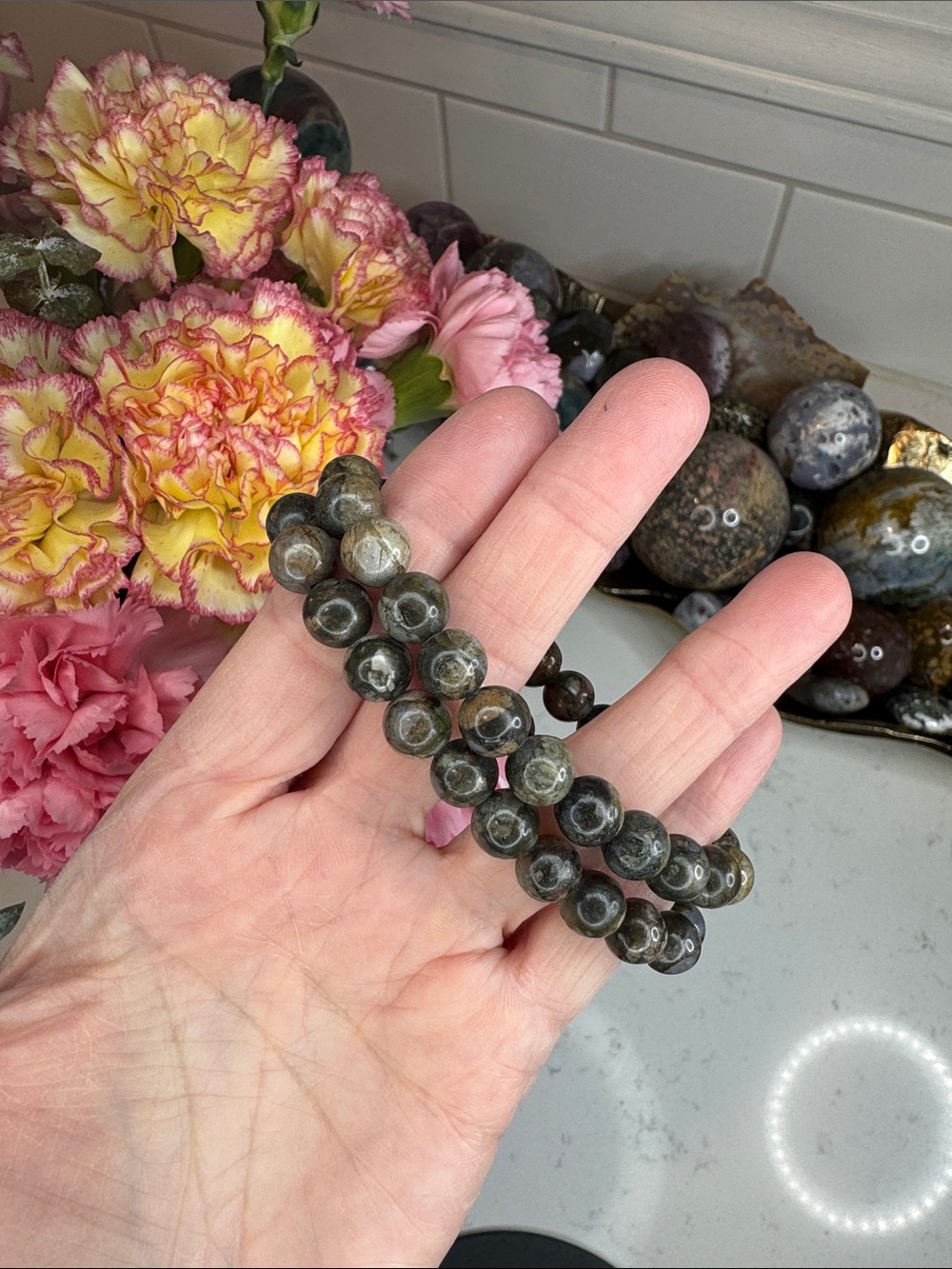 Gorgeous Jixiang Jade Bracelet (listing is for one): B1014